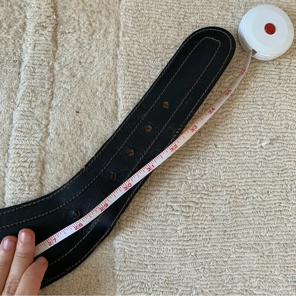 Wide leather Belt - Picture 6 of 7